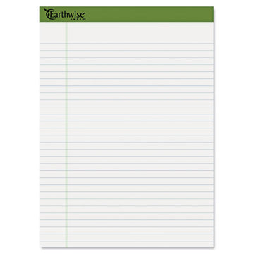 Ampad® Earthwise By Ampad Recycled Writing Pad, Wide-legal Rule, Politex Sand Headband, 40 White 8.5 X 11.75 Sheets, 4-pack freeshipping - TVN Wholesale